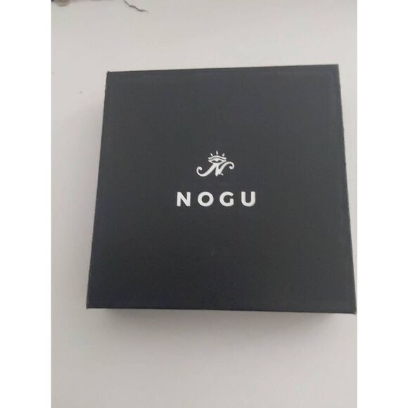 BNIB~NOGU Blue Emerald Silver Hematite Hourglass Bracelet - Picture 3 of 3